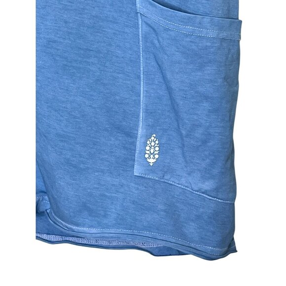 NWOT Free People Hot Shot Tee Romper Custom Dyed Dusty Blue Size XS/TP NEW! - Picture 8 of 10